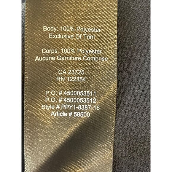 Babaton dress black classic elegant wear loose or with belt  pockets - Picture 11 of 11